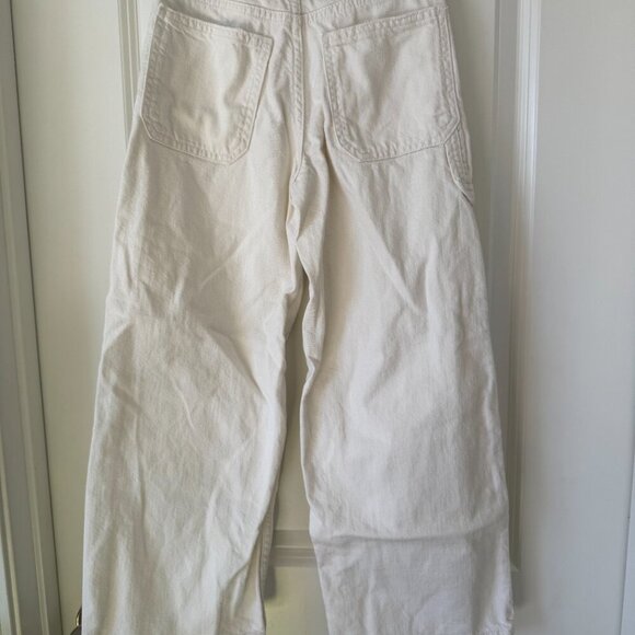 Zara Kids White Wide Leg Jeans - Size 8 - Picture 4 of 5